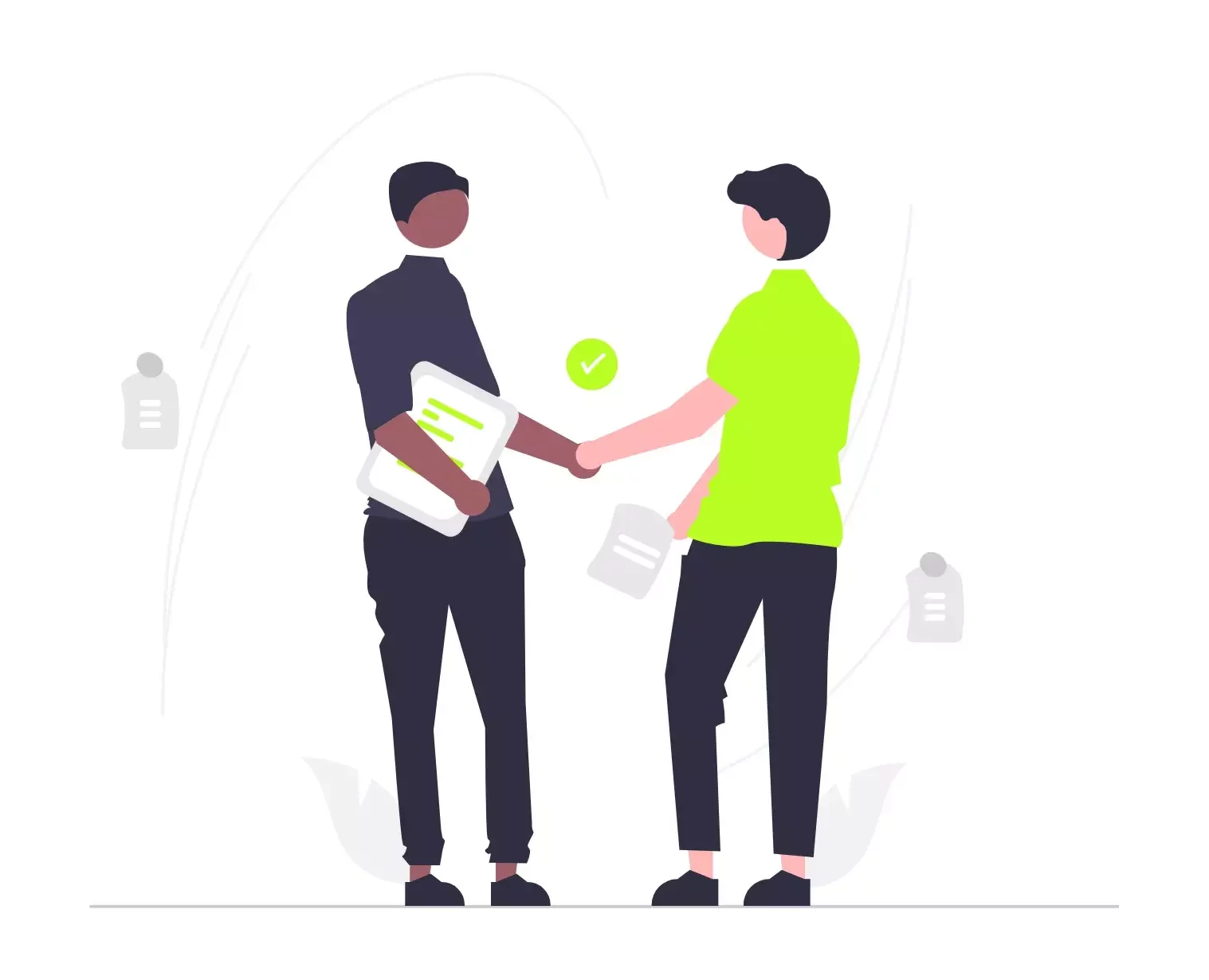 Image showing two people shaking hands demonstrating a resilient business.